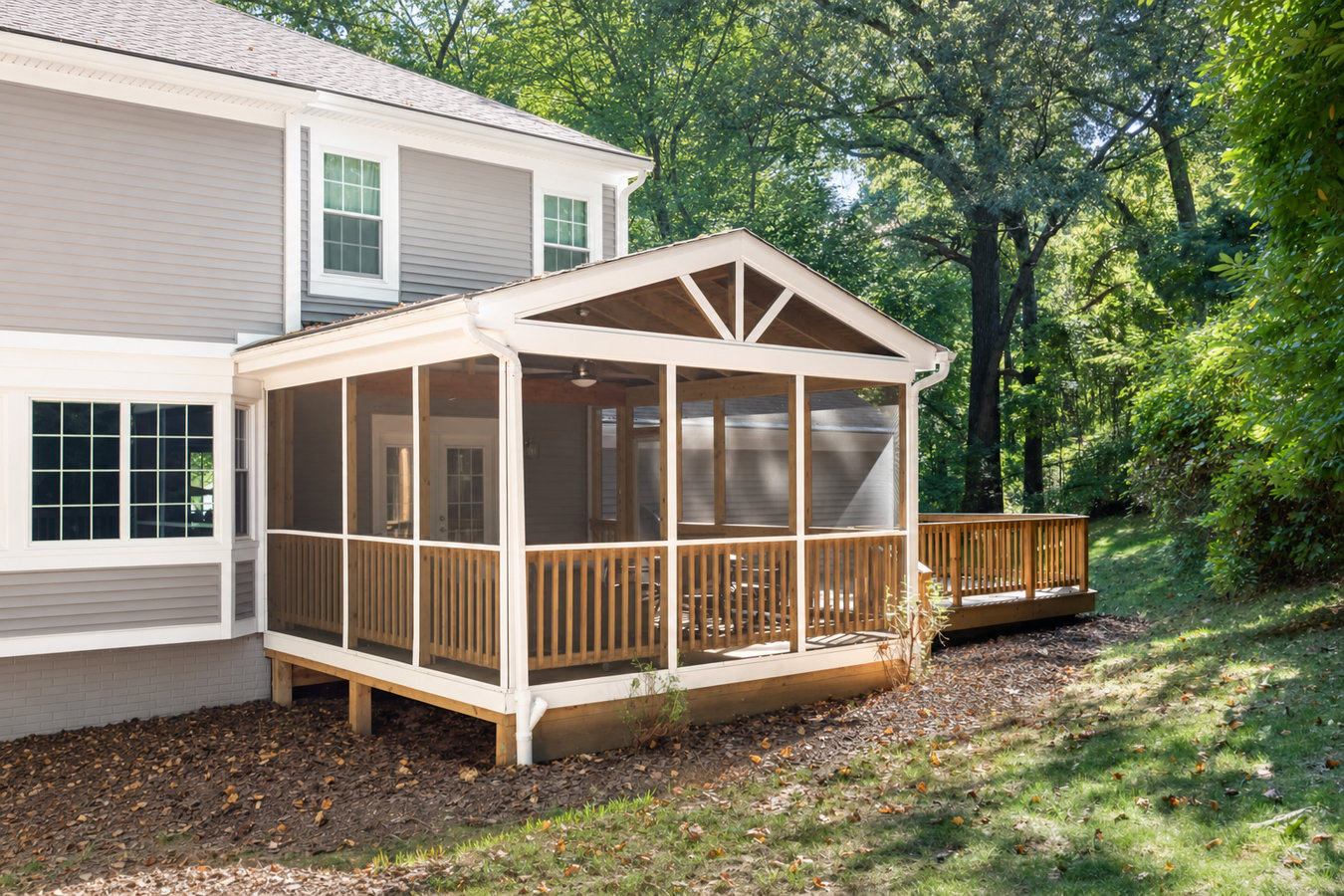 Screened-in porches and screened decks